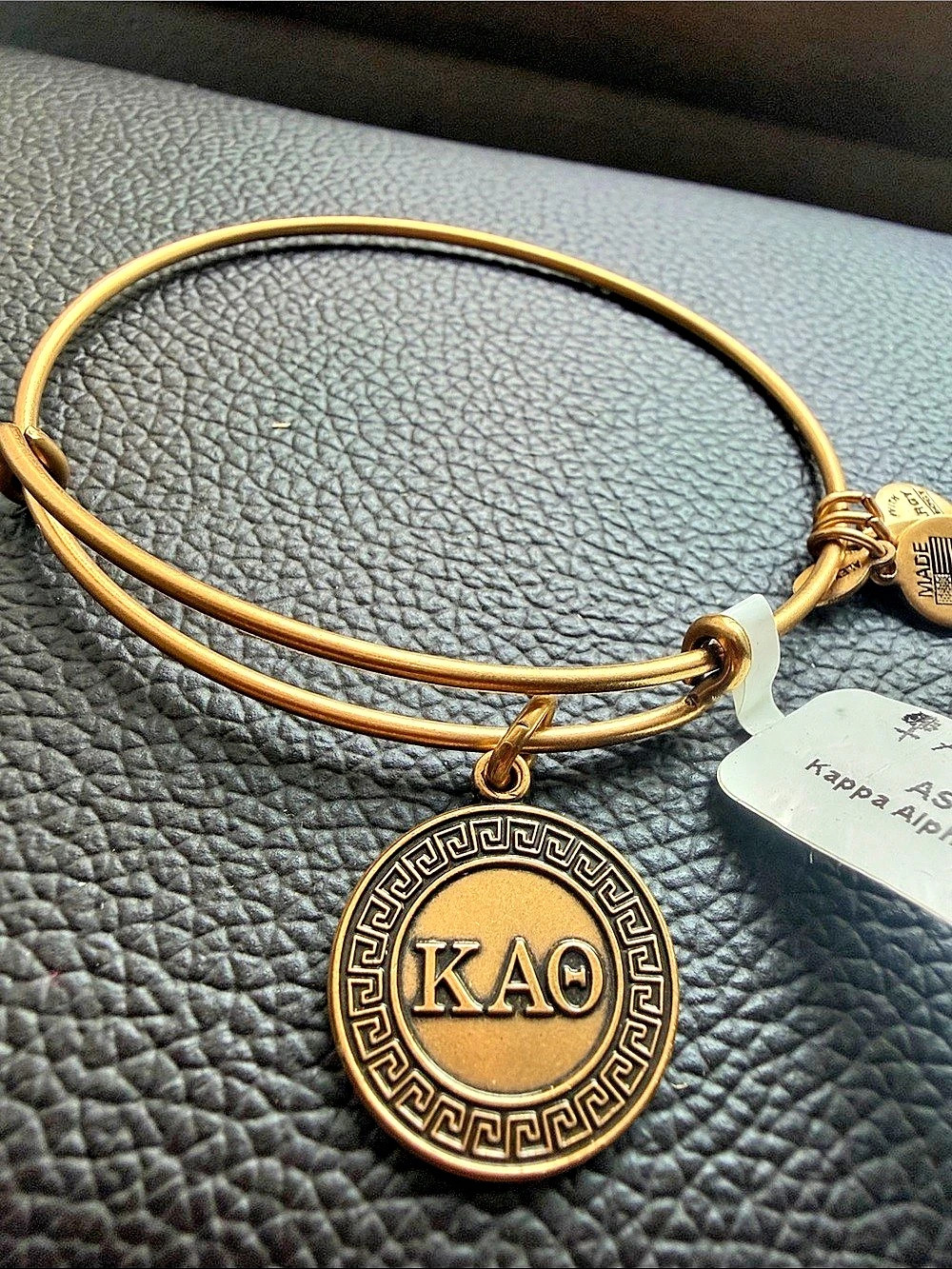 Alex and Ani Kappa Alpha Theta Sorority Expandable Wire Bangle Expandable Bangle